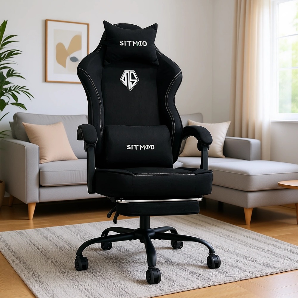 Gaming Chair Cushion - Ayak Dayamalı ve Cep Yaylı Minderli