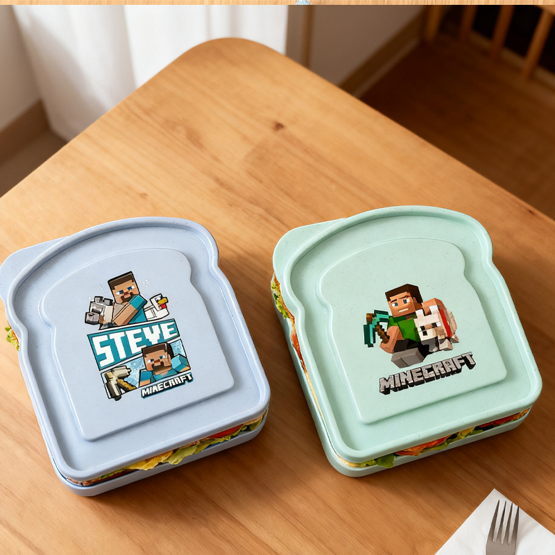 Gaming Console Minecraft - Oyun Temalı Baskılı Sandviç Kabı Tost
