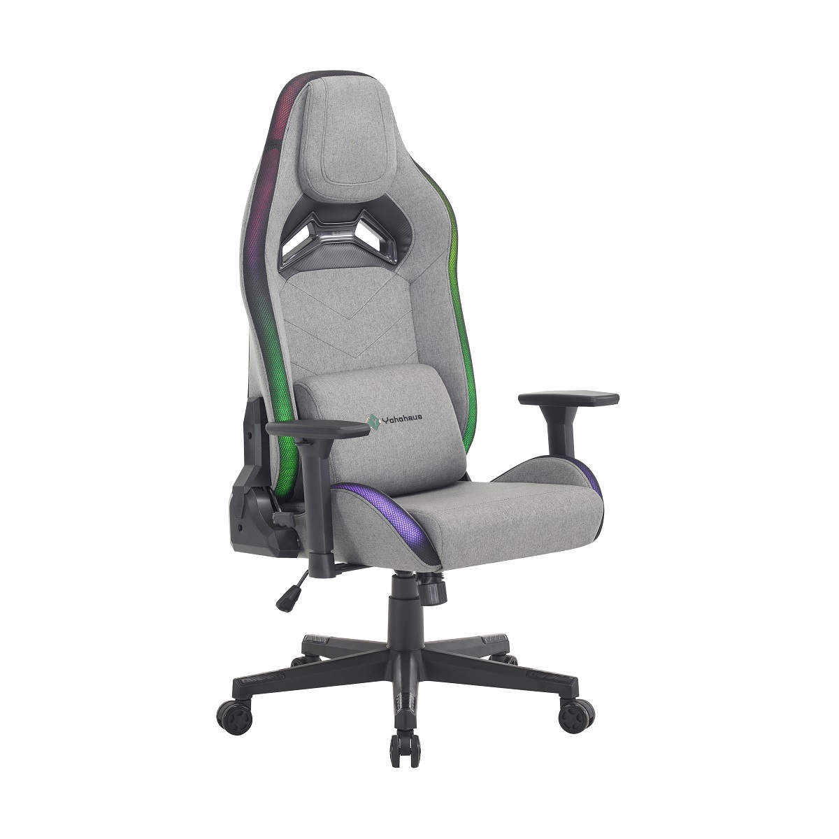 Gaming Chair Cushion - Yüksek Kaliteli Gri Kumaş Oyuncu Koltuğu,