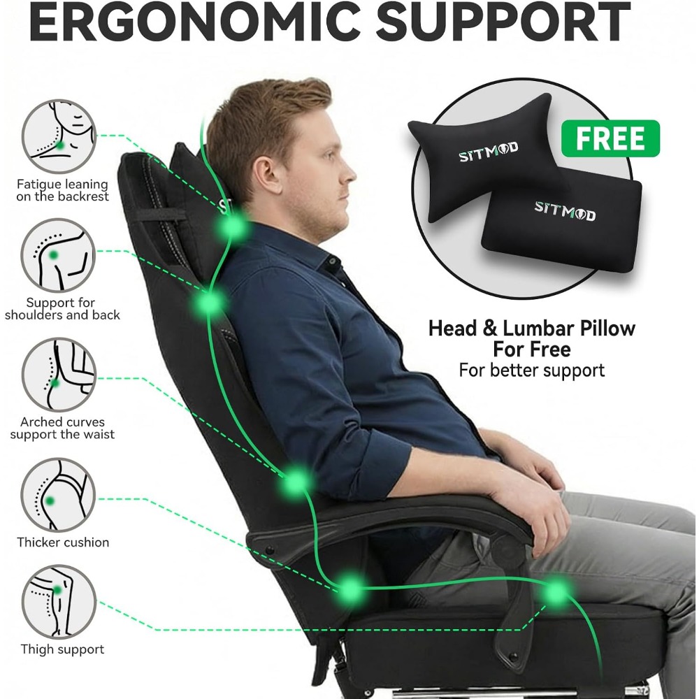 Ayak Dayamalı ve Cep Yaylı Min - Gaming Chair Cushion incelemesi ve fiyatı