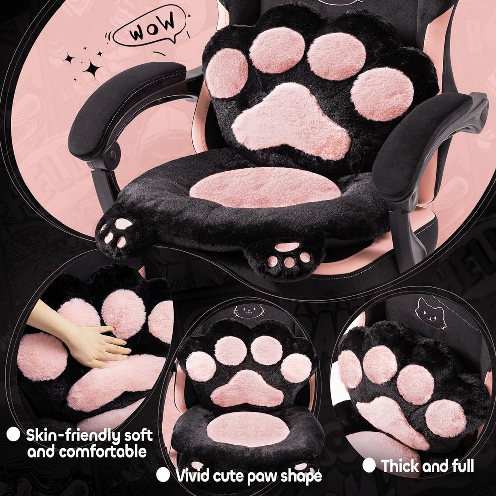 Pembe Oyun Koltuğu Kedi Kulakl - Gaming Chair Cushion incelemesi ve fiyatı